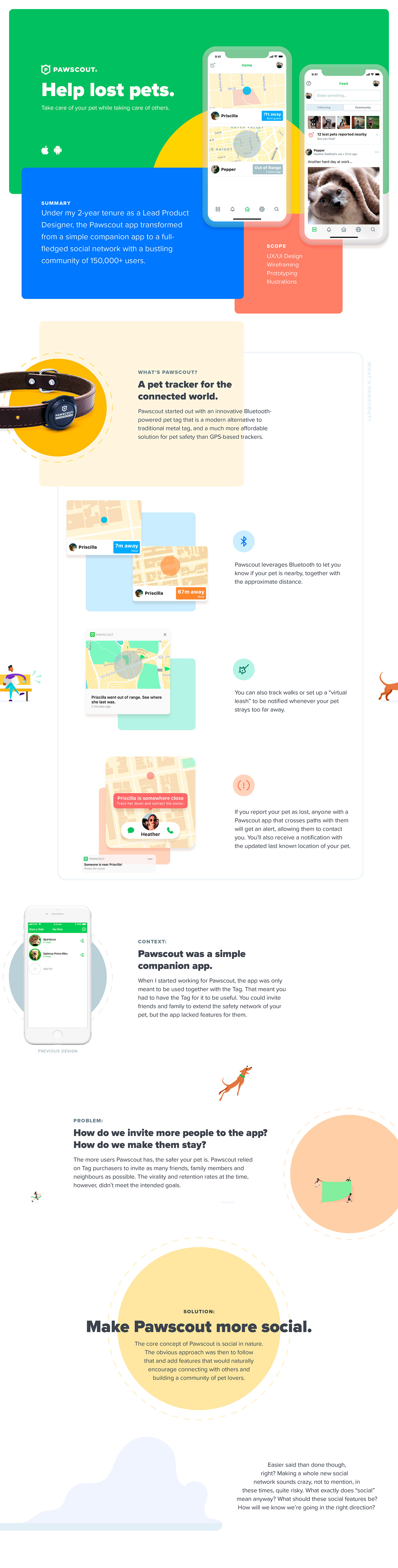 mobile UI ux Pet social colorful quirky Fun app