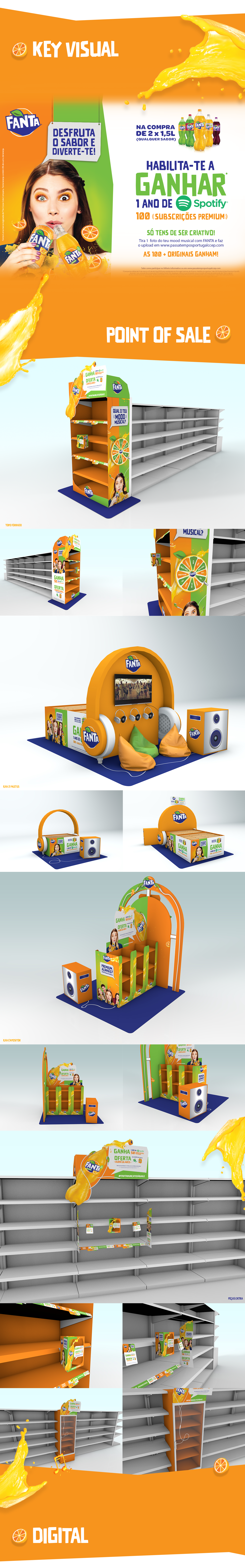 pos design 3D branding  campaign publicity Point of Sale digital content