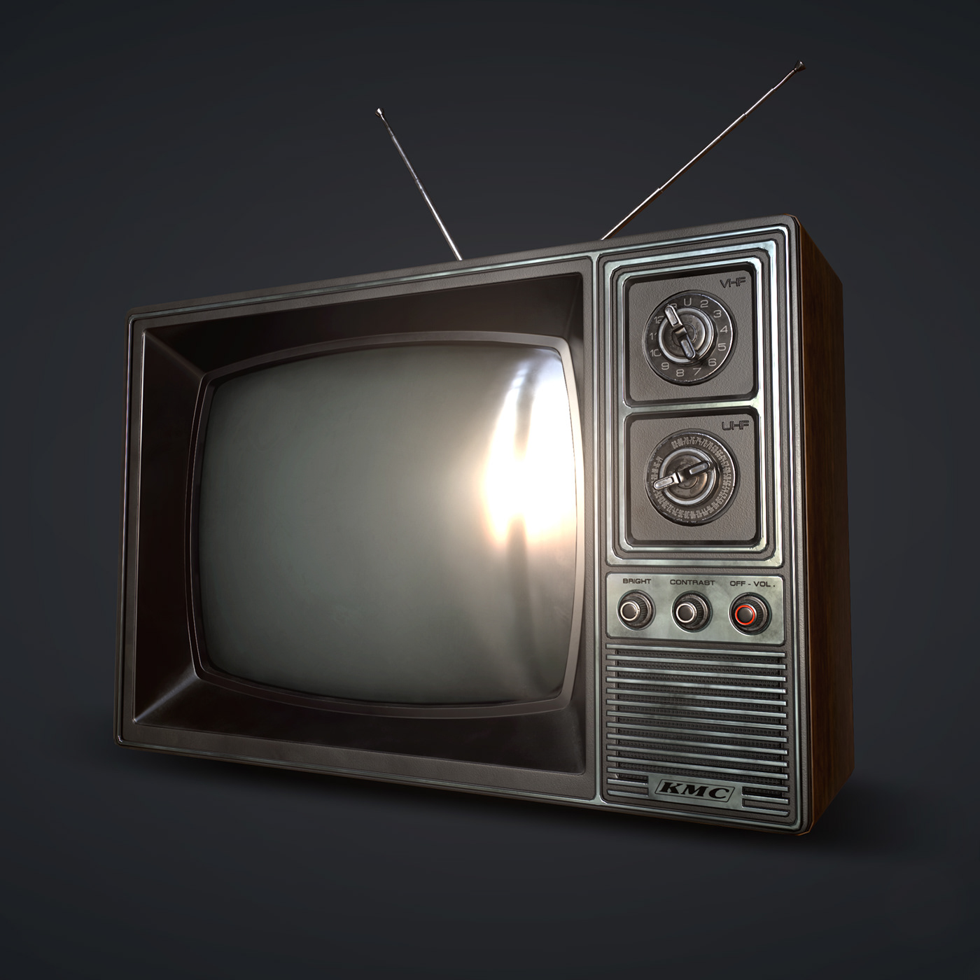 kmc old tv 3D GameProps