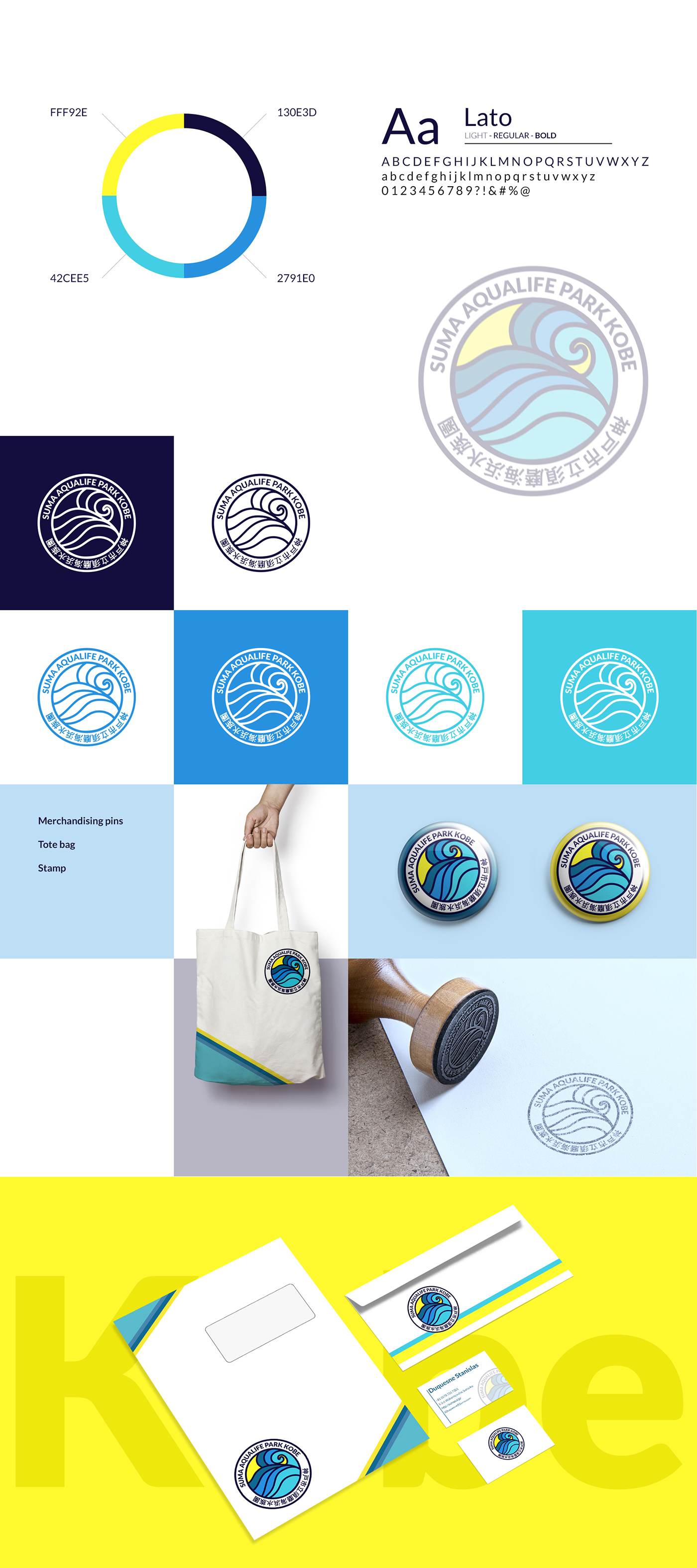 visual identity logo graphic design  mock up sea design color ILLUSTRATION  Identity Design branding 