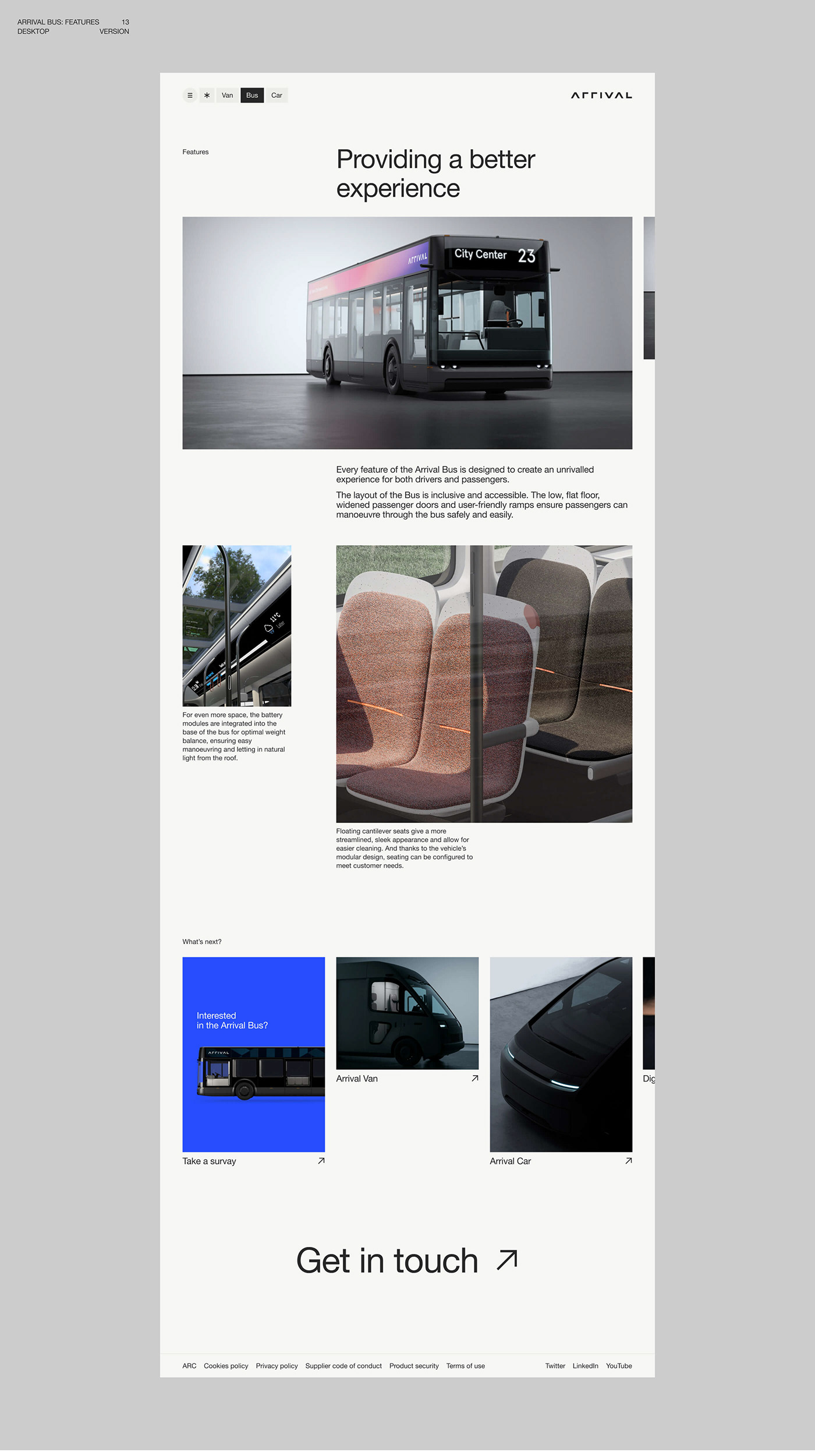 automobile car corporate minimal UI UI/UX Vehicle Website ux