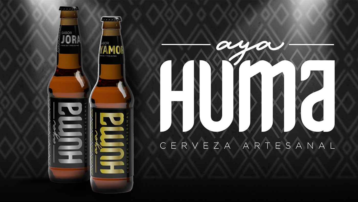 Beer Packaging Label bottle drink beer tradition culture identity brand ayahuma