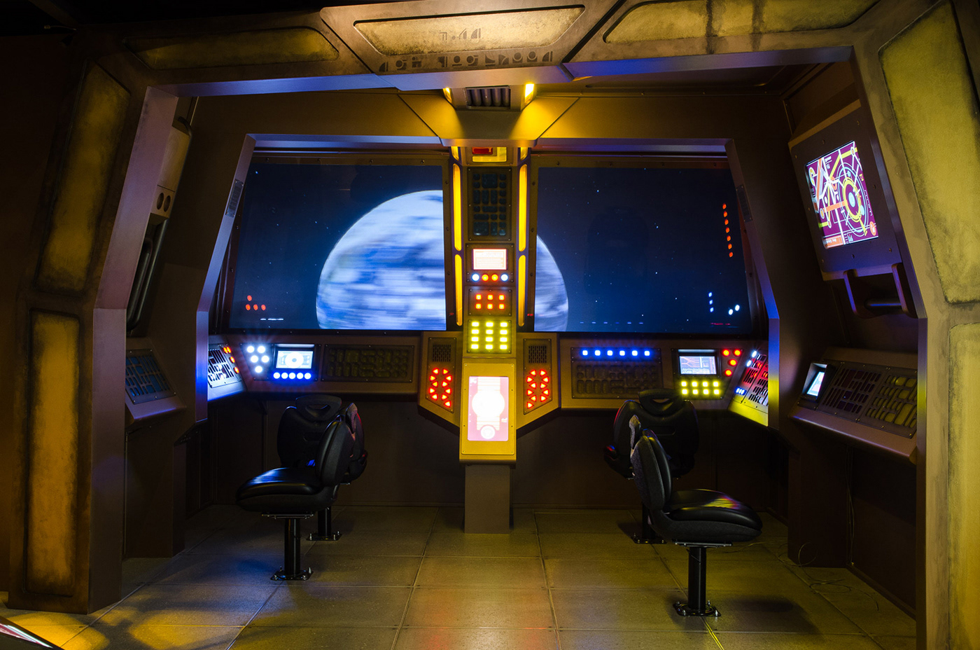 Adobe Portfolio science fiction spaceship touch-screen interactives