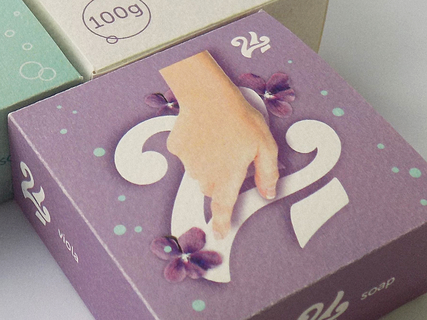 #graphic design #packaging #Print Design #soaps #cream soaps #French #lavender #Viola #violet #cream soap campaign #Advertising #Campaign #animation