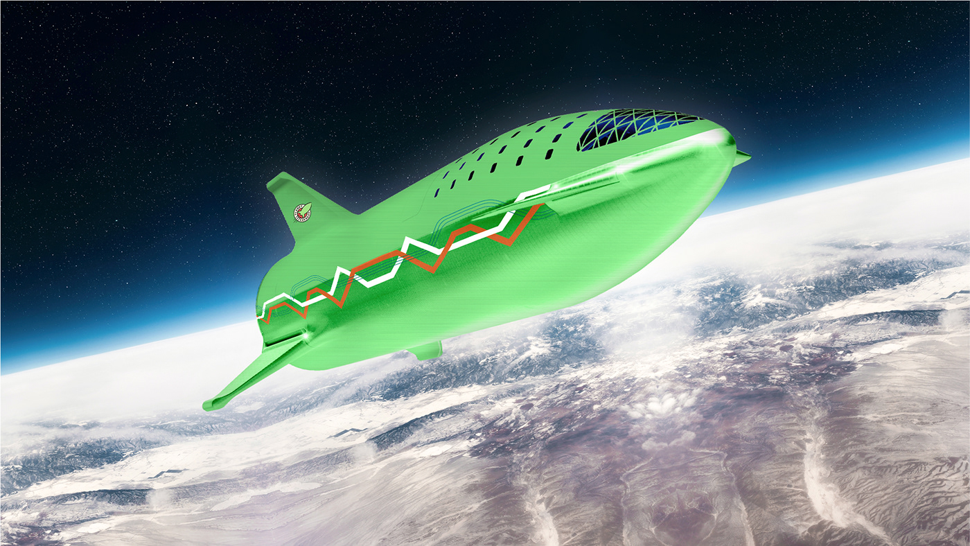 delivery futurama identidade logo marca redesign starship transportes visual