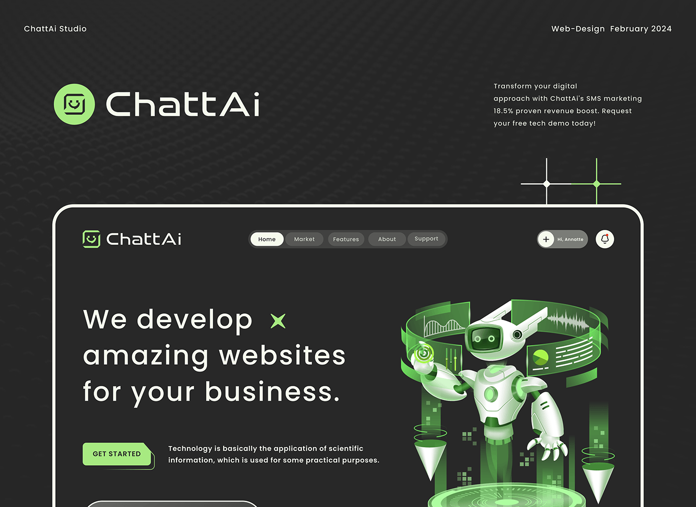branding  Chat Logo Design tech Technology ai logo chatbot logo robot logo  visual identity brand identity