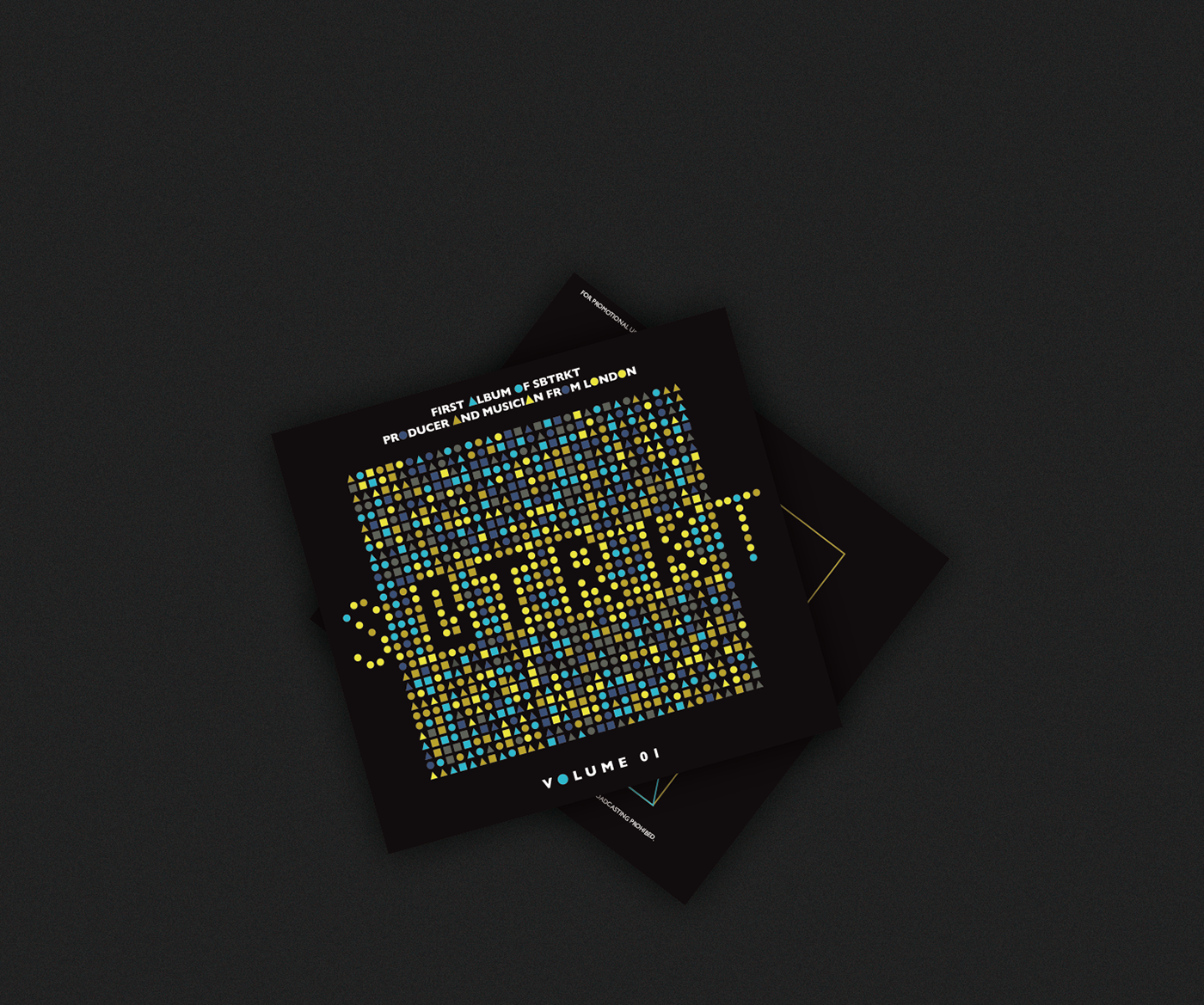 SBTRKT CD cover music poster geometric black identity