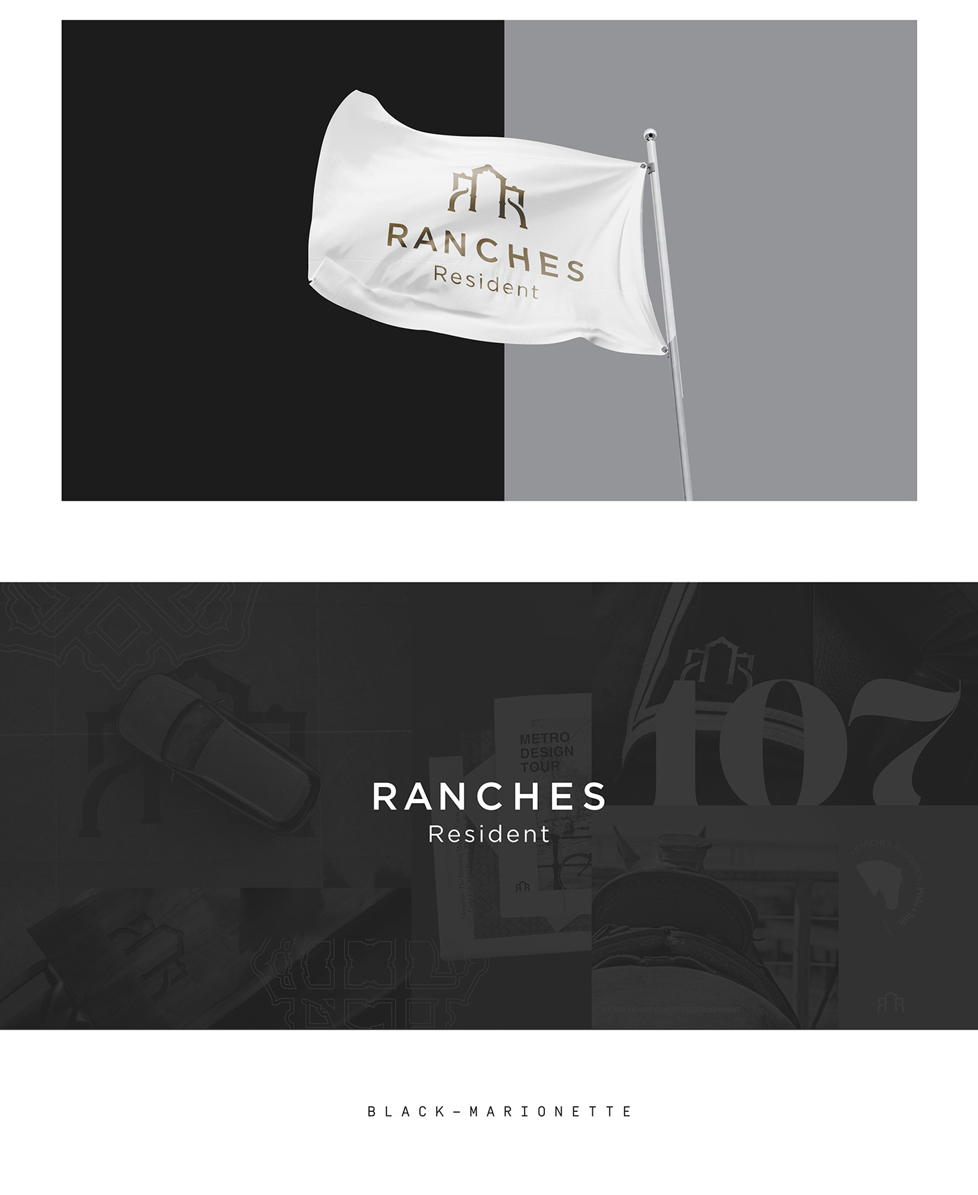brand branding  Corporate Identity design dorra Layout logo ranches typography   visual identity