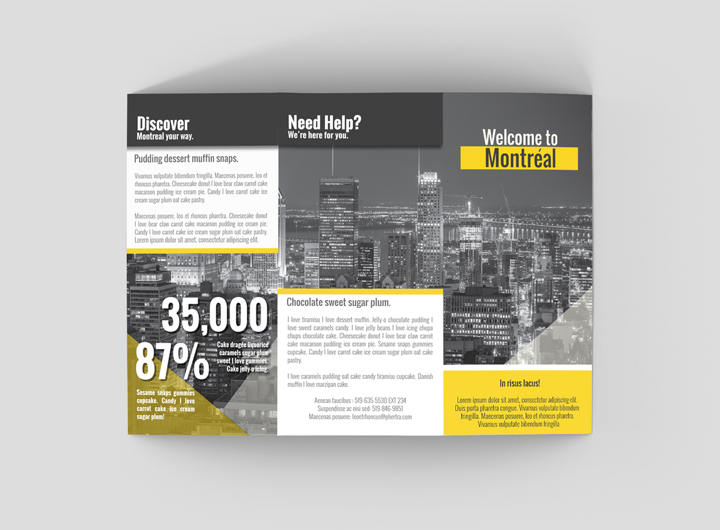 Travel Montreal design brochure Photography 