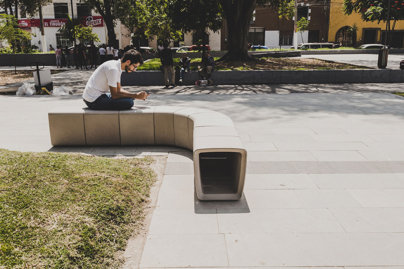 bench concrete street furniture urban furniture diseño design process CONCRETO mobiliario urbano