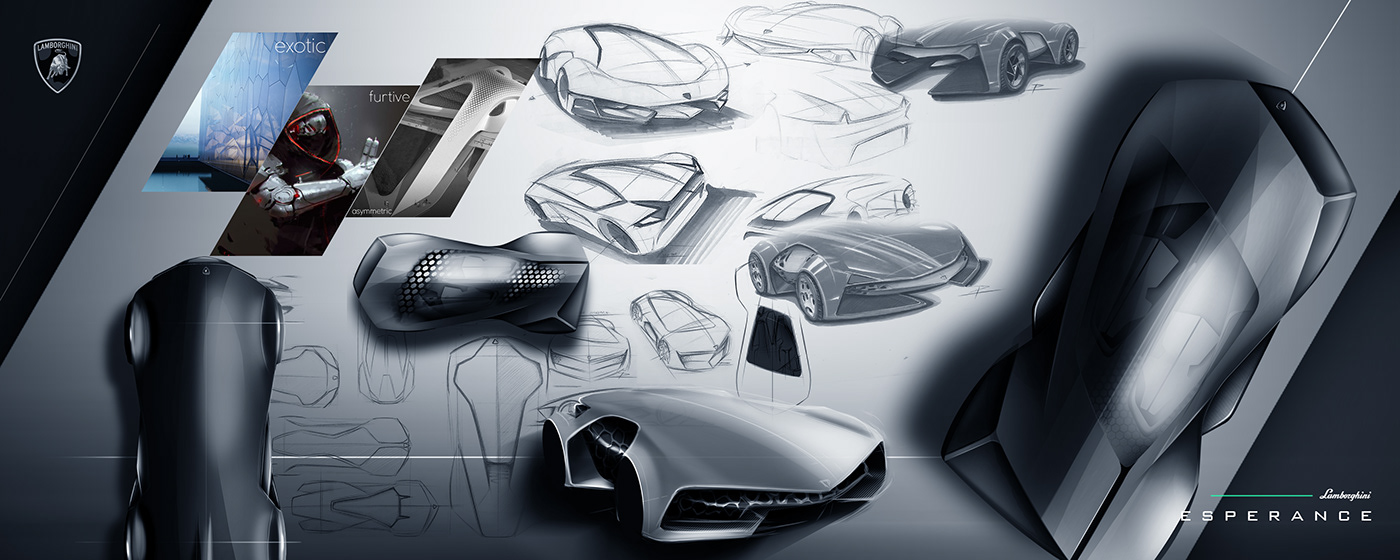 Agile automotive   concept design Dynamic electric exotic lamborghini