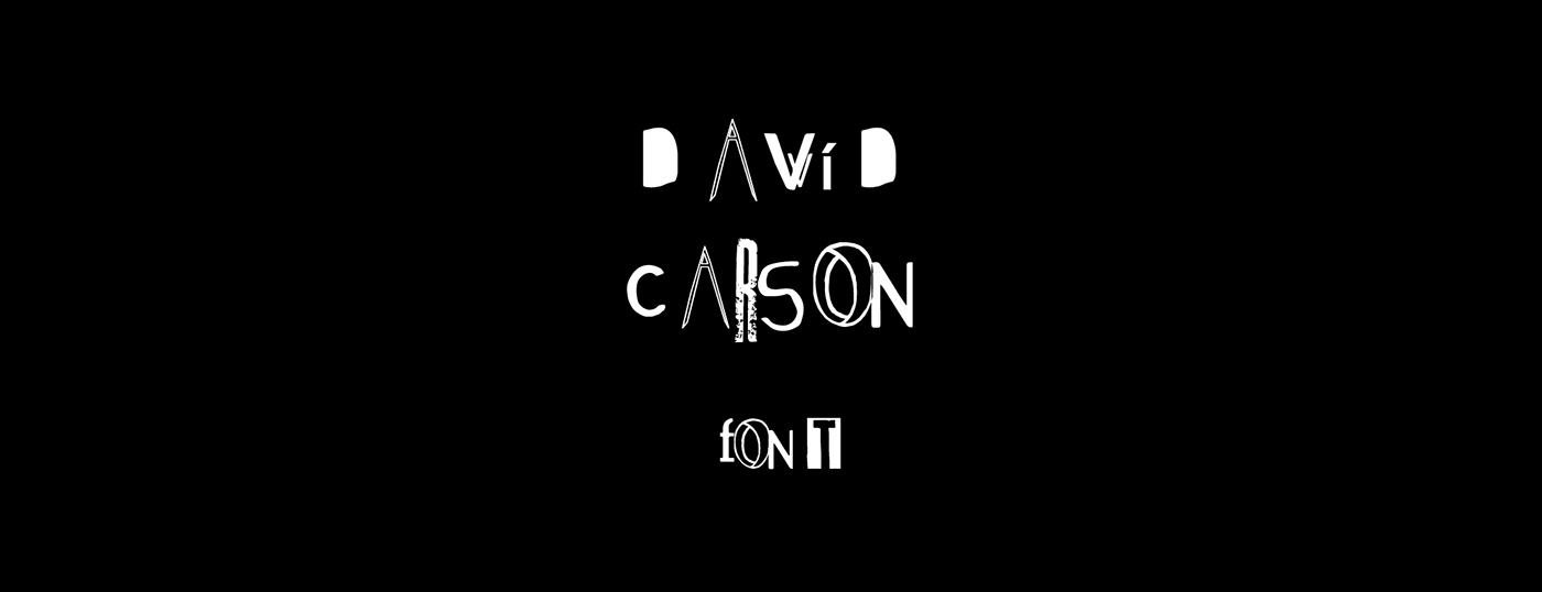 David Carson font typography  