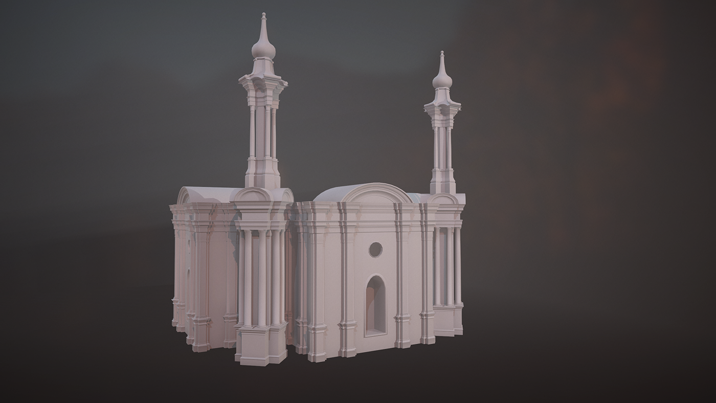 ukraine church 3ds max 3D 3d arc architectuur