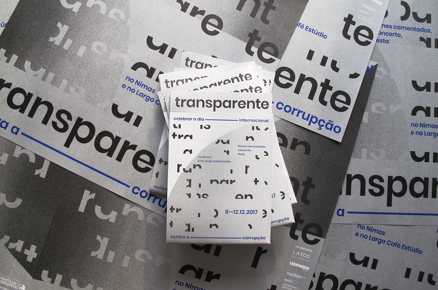 design change social Transparency festival Cinema poster typography   Portugal