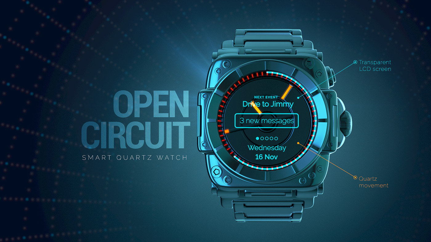Smart watch clock Gear mechanism system bezel quartz swiss