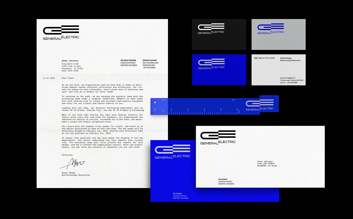 general electric Brand Design brand identity Logo Design Poster Design techonology typography   visual identity print Website Design