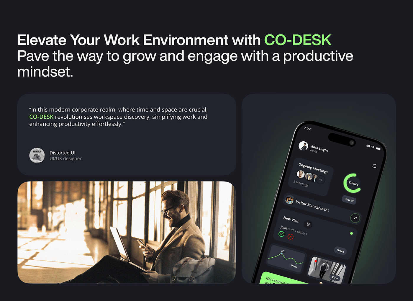 coworkingspace Office design brand identity UI/UX UX design Mobile app Case Study Visitor Management App Visitor management system