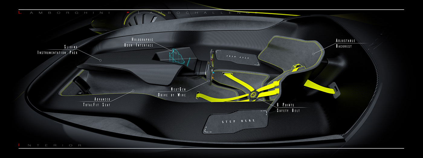 #lambochallenge 3D lamborghini car design sketch