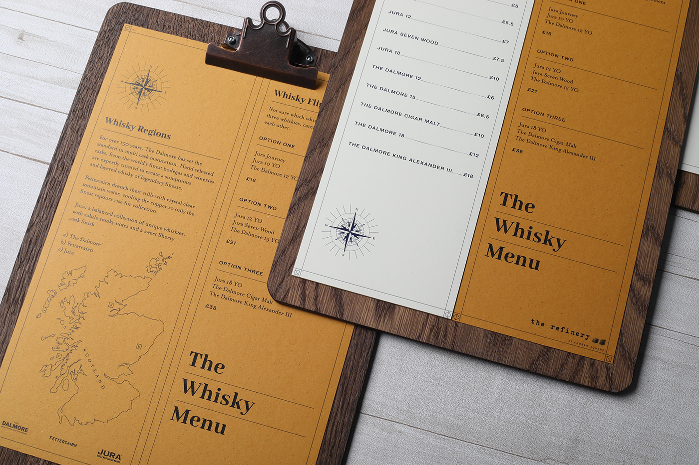 scotland Whisky menu gfsmith paper typography   Layout