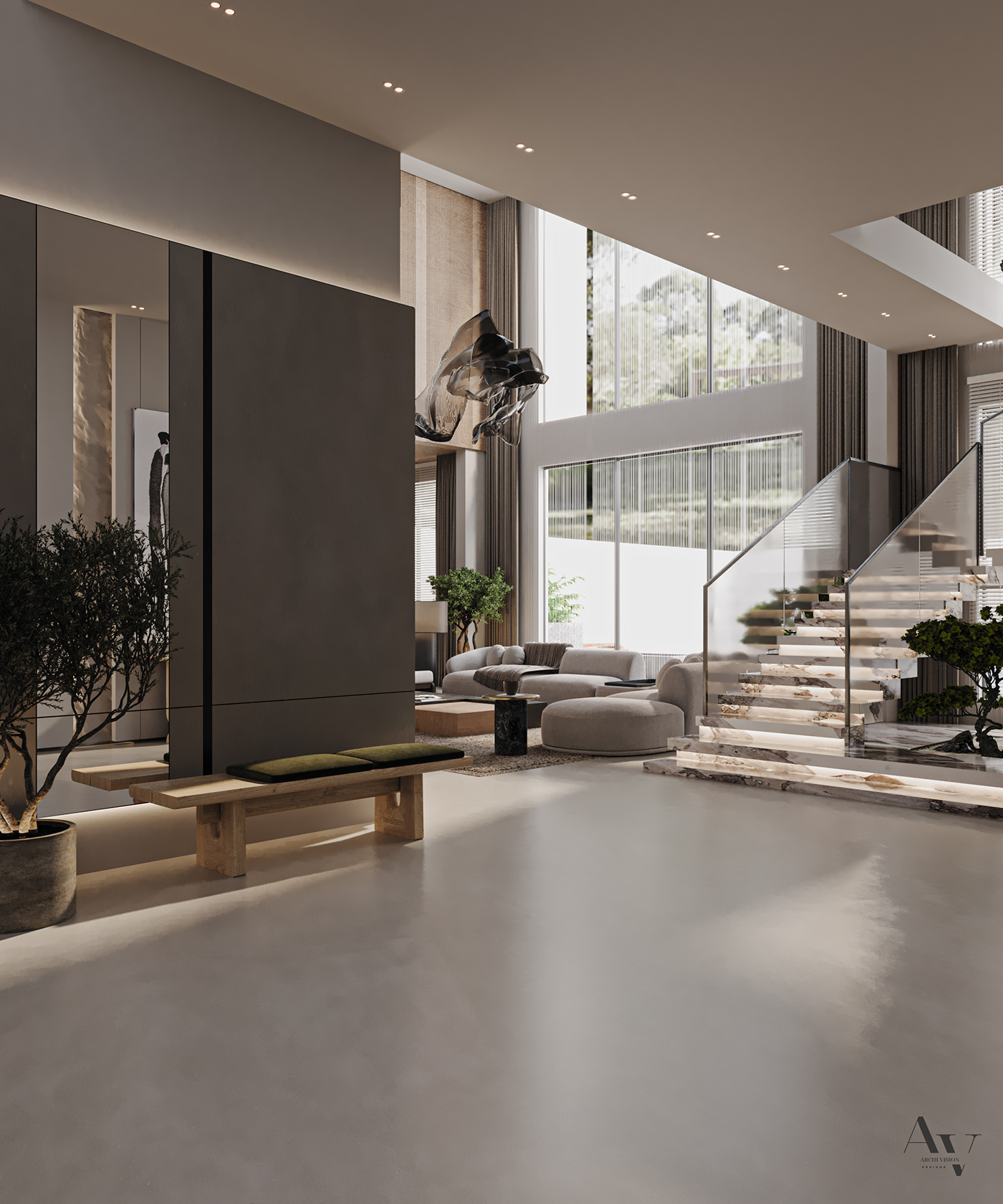 indoor architecture Render visualization interior design  corona modern 3ds max archviz exterior