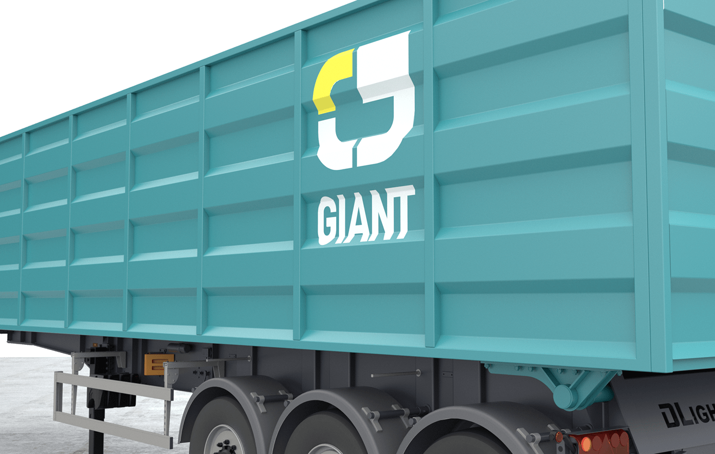 brand identity Logistics Logo Design Transport Truck Vehicle