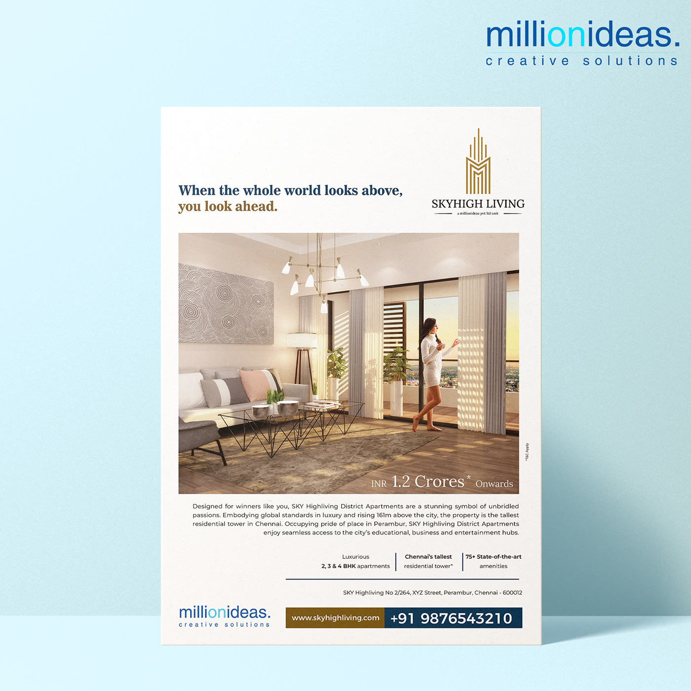 ads Advertising  apartment design banner campaign lifestyle Poster Design Social media post