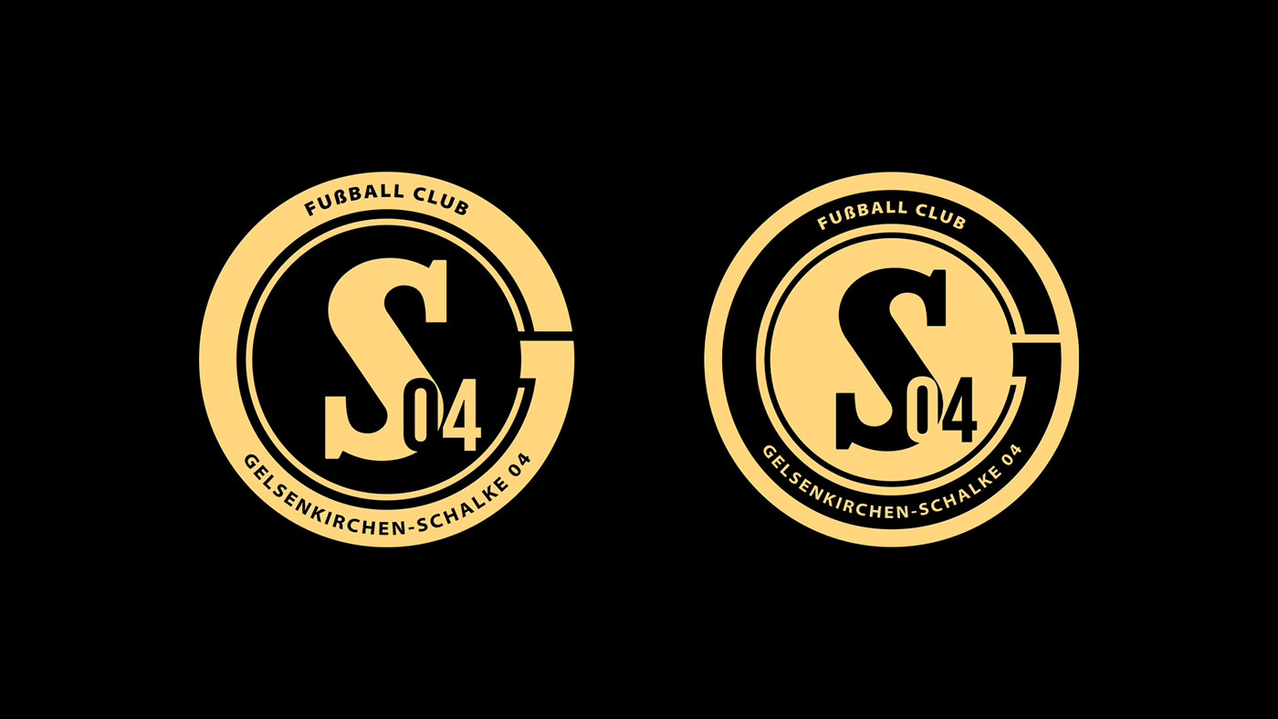 adobeillustrator design emblem football football design gelsenkirchen germany logo rebranding Schalke 04