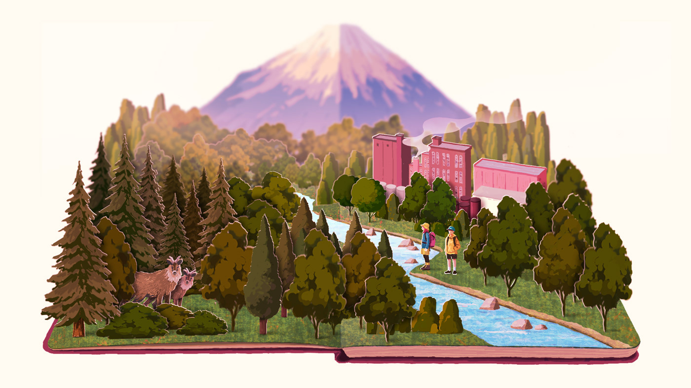 animation  gif japan journey kirn picturebook pop-up Travel Whisky Diorama