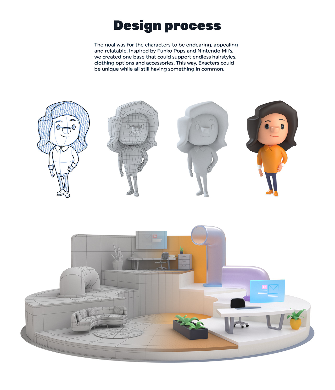 3D animation  app Character design  cute branding  visual identity 3D Modelling