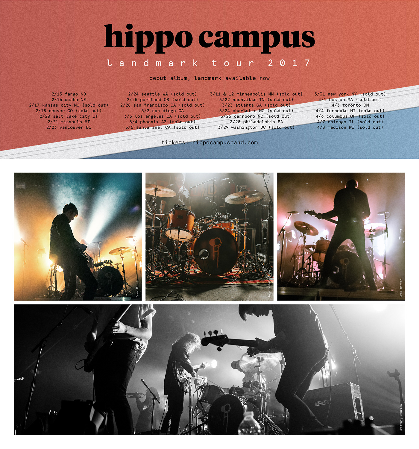 Album art design Packaging hippo campus Landmark LP vinyl cd