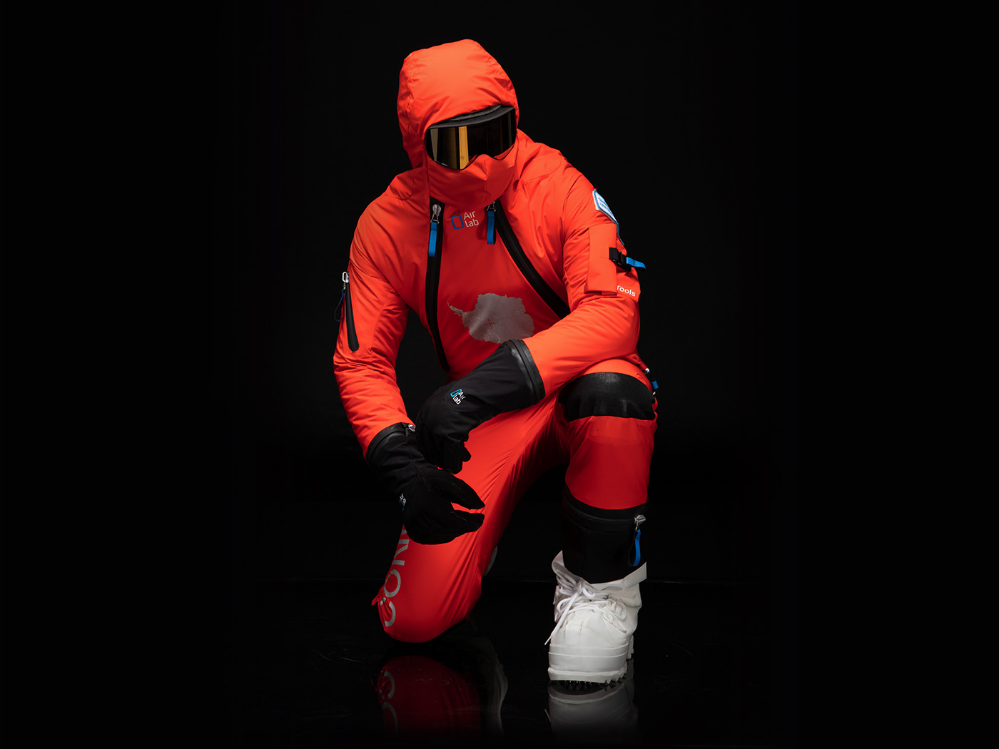 antarctica apparel Clothing protection prototype safety Smart suit Wearable Technology Winter sports
