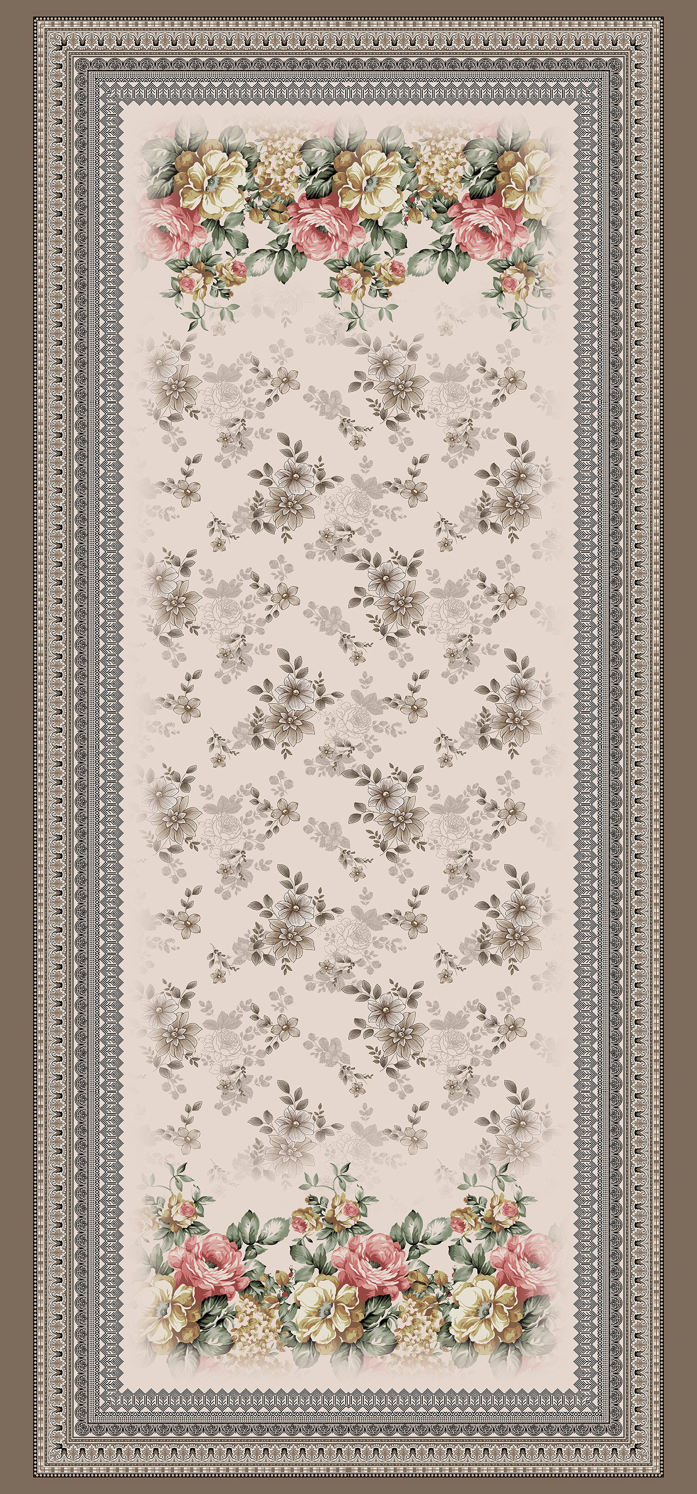cotton fabric pattern Digital Art  artwork Drawing  textile Fashion  flower