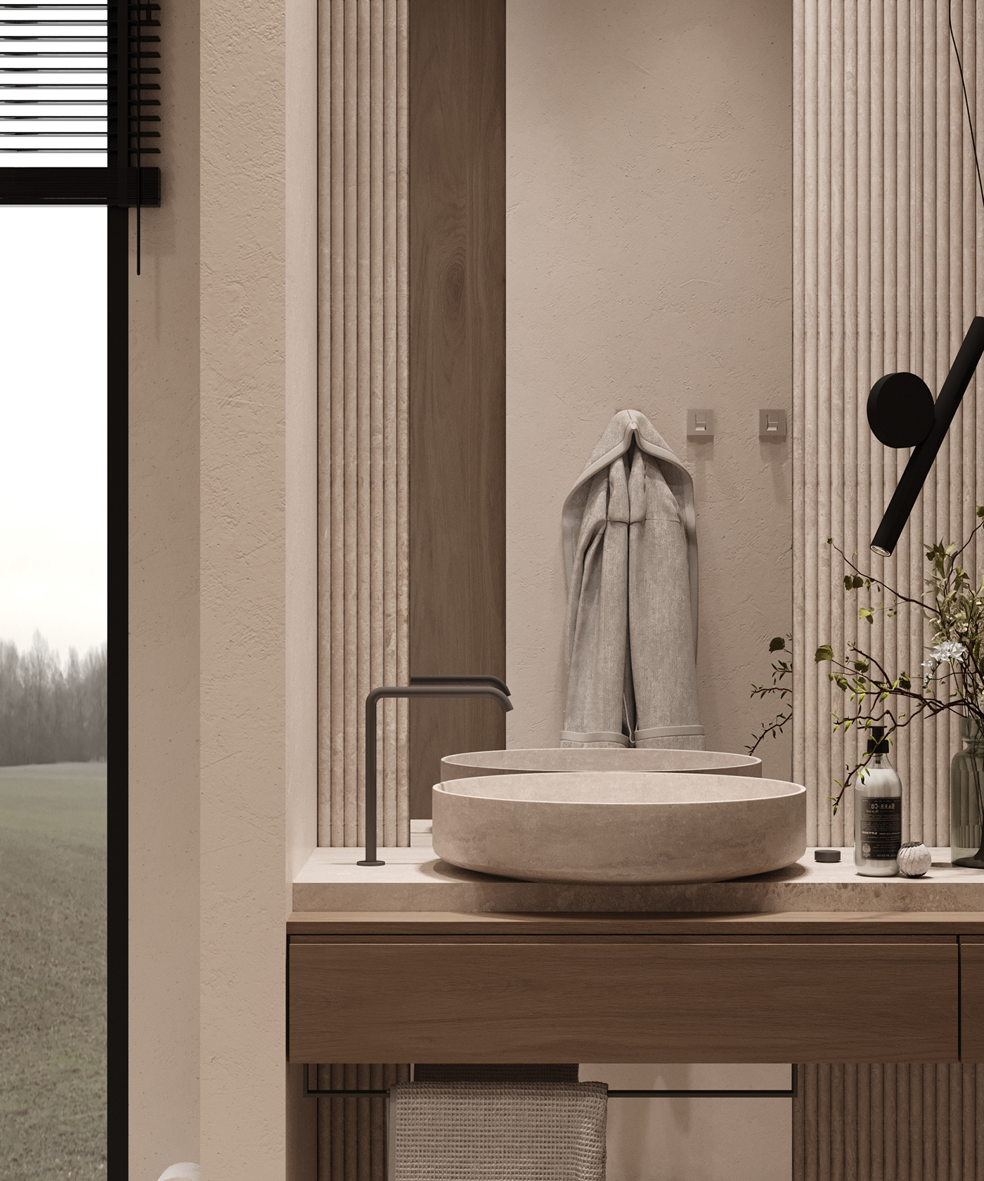 design designer interior design  corona visualization 3ds max Render architecture bedroom minimal