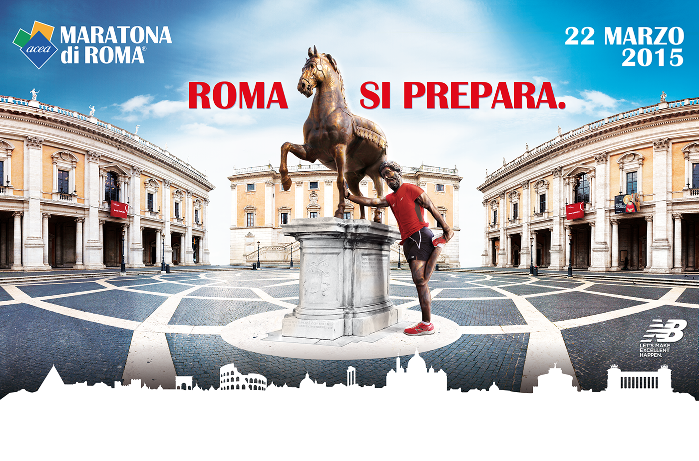 ADV Advertising  graphic design  ILLUSTRATION  maratona roma magazine run sport visual