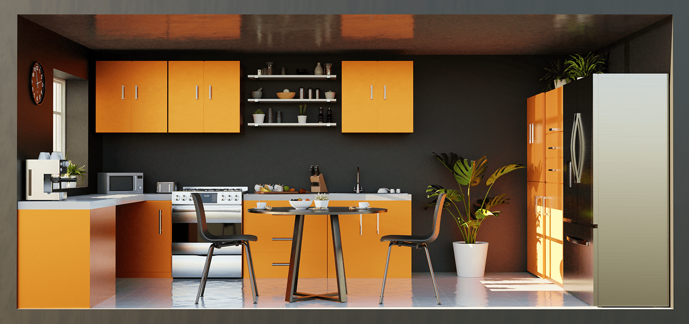 color composition design environment Interior kitchen modern