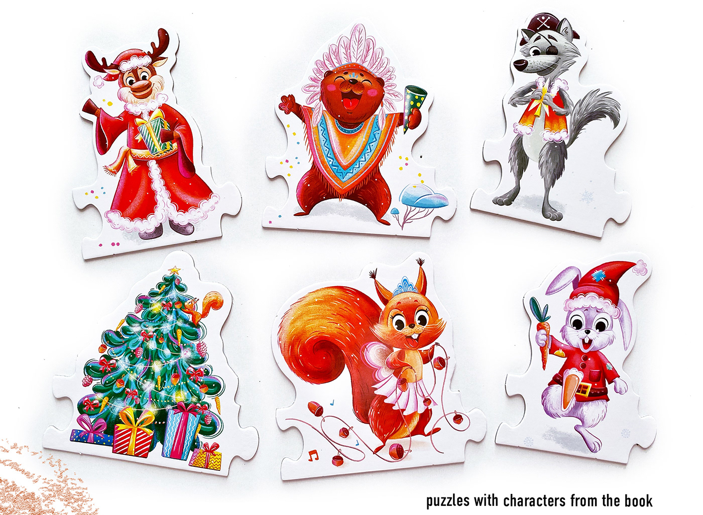 animals cartooing Character design  children book children illustration children's book Christmas fairytale kids book new year