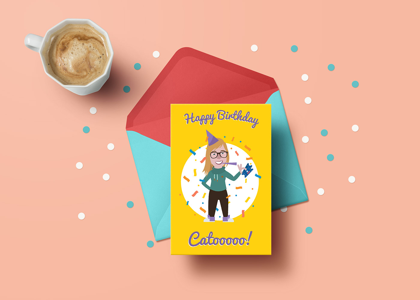 birthday card Birthday card avatar Character design 