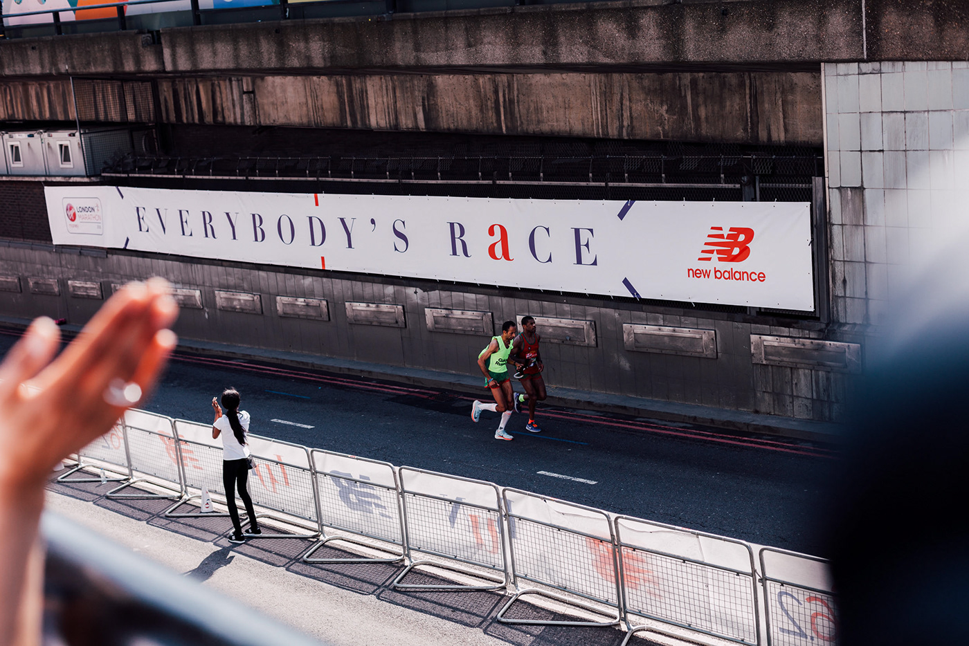 design Marathon London marathon race New Balance branding  portrait sport photoshop sports