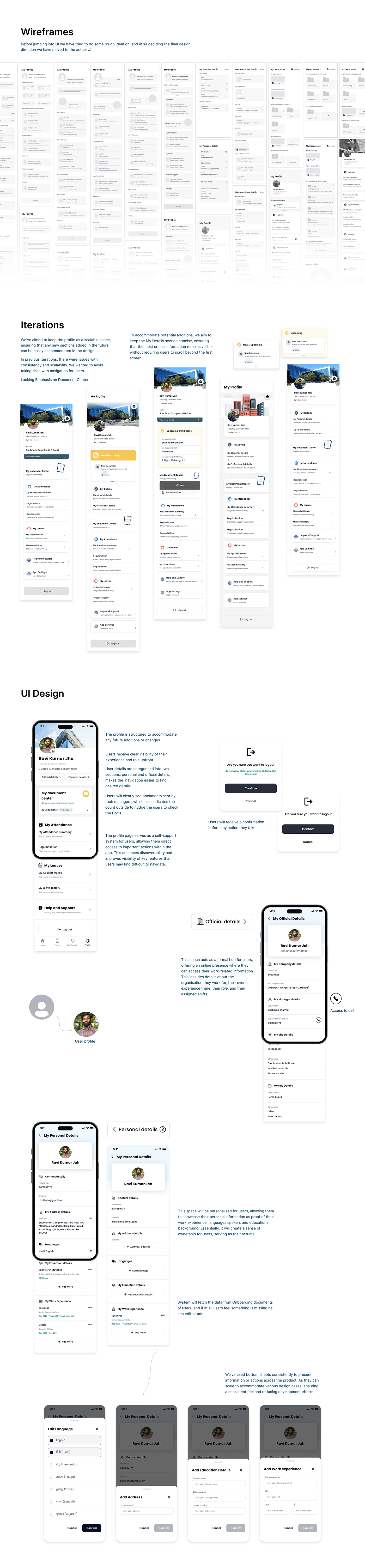UI/UX ui design Figma user interface UX design app design Case Study profile design