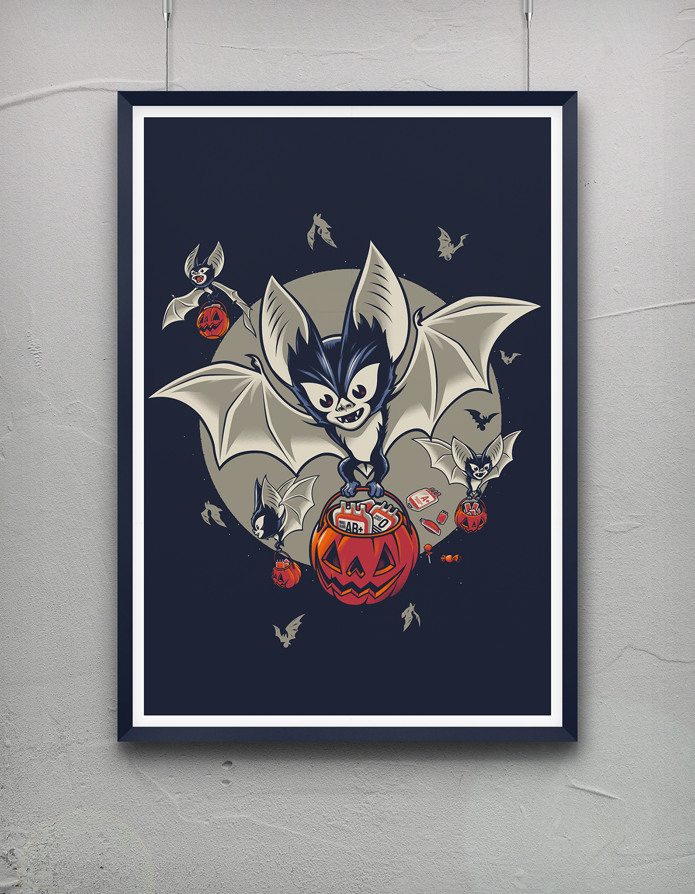 Affinity Bats cartoon Character design  Digital Art  digital illustration Drawing  Halloween sketch vector