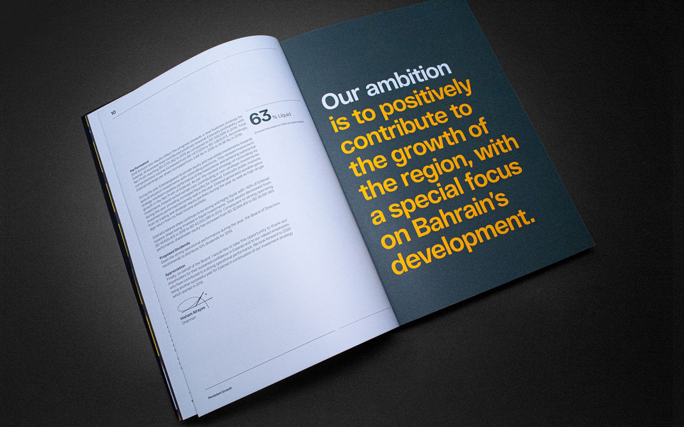 annual report brochure corporate financial minimal print typography   book graphic design  Layout