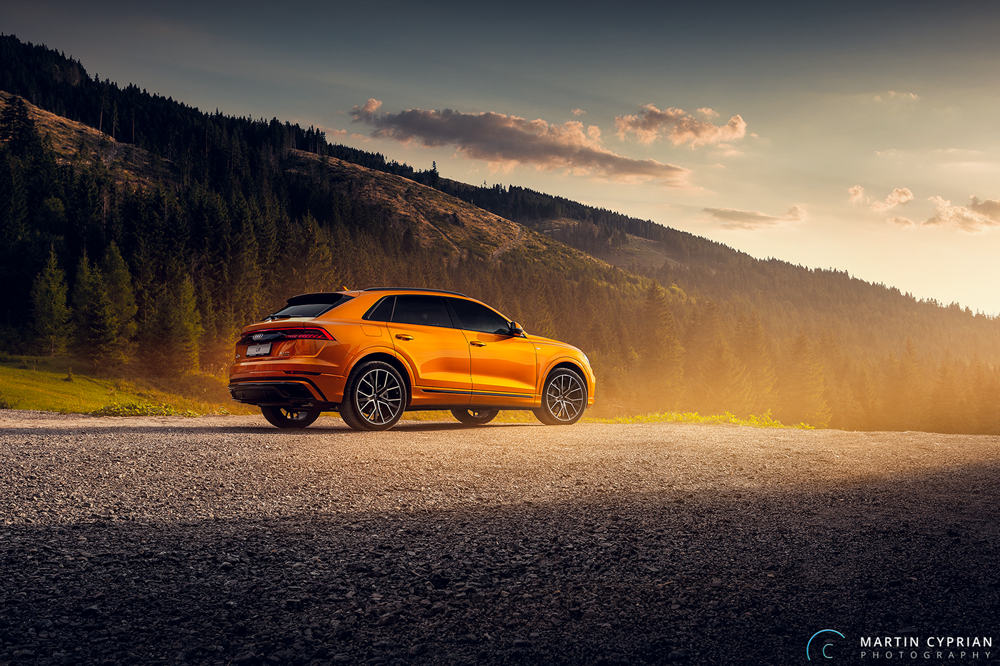 Audi q8 Martin Cyprian cyprian slovakia car automotive   Photography  sunset CGI