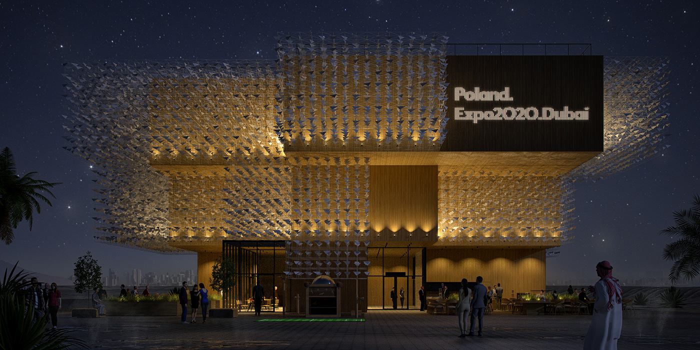 architecture expo dubai pavilion poland archviz CGI rendering visualization