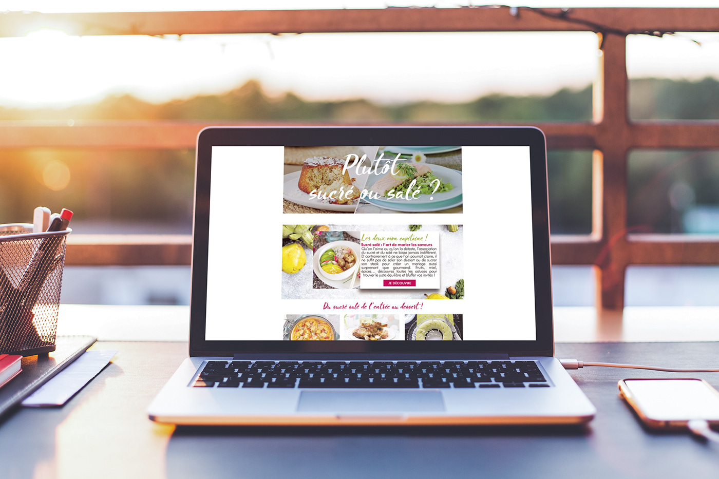 Web newsletter club creation Food 