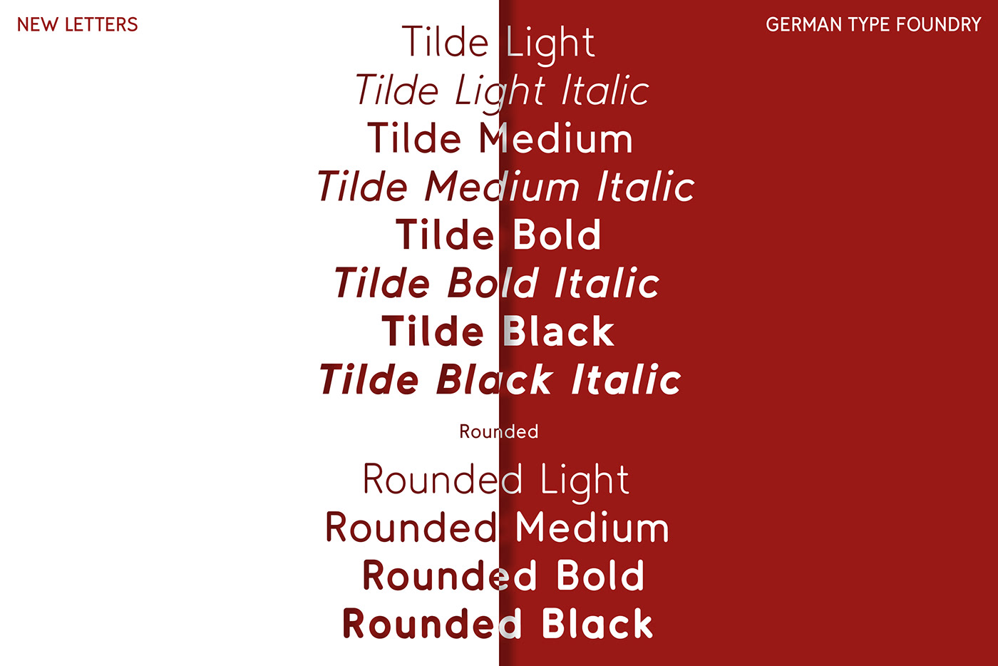 Basic constructed font geometric new letters sans serif tilde Typeface typefoundry typography  
