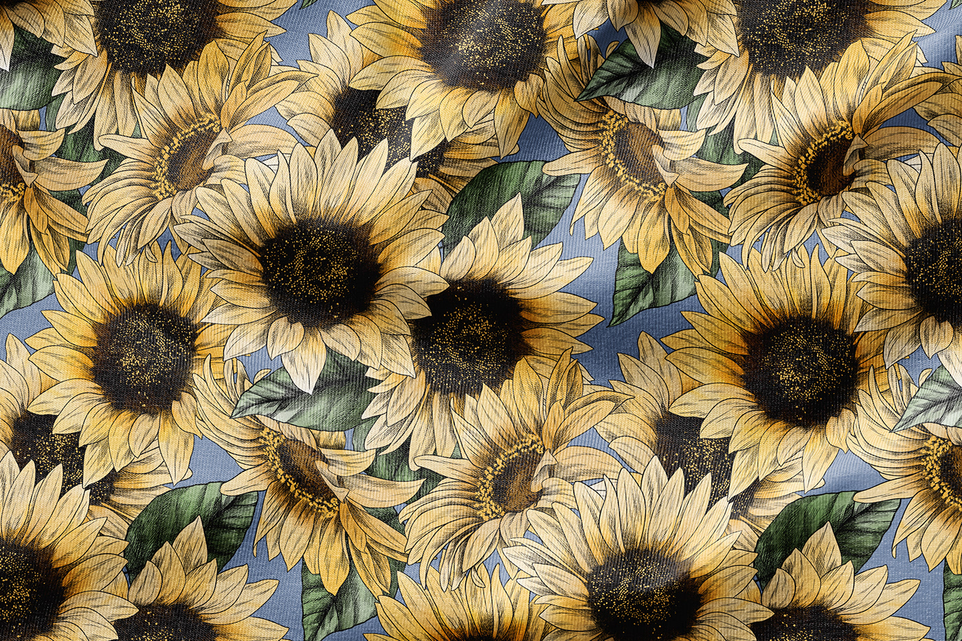 pattern design  textile Fashion  Clothing fashion design ILLUSTRATION  Digital Art  Flowers Sunflowers watercolor