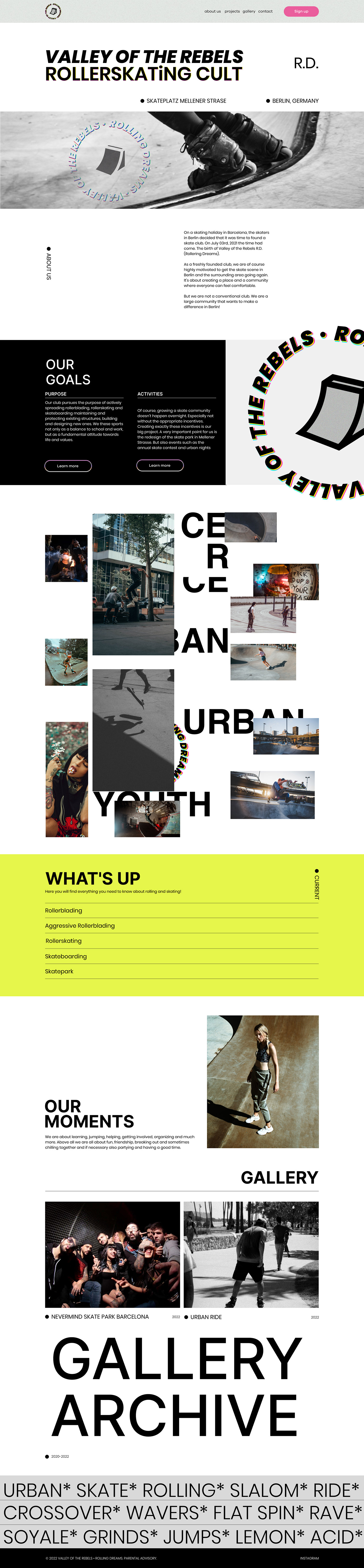 branding  city logo rollerblades rollerskate street photography Urban visual identity Web Design  Website