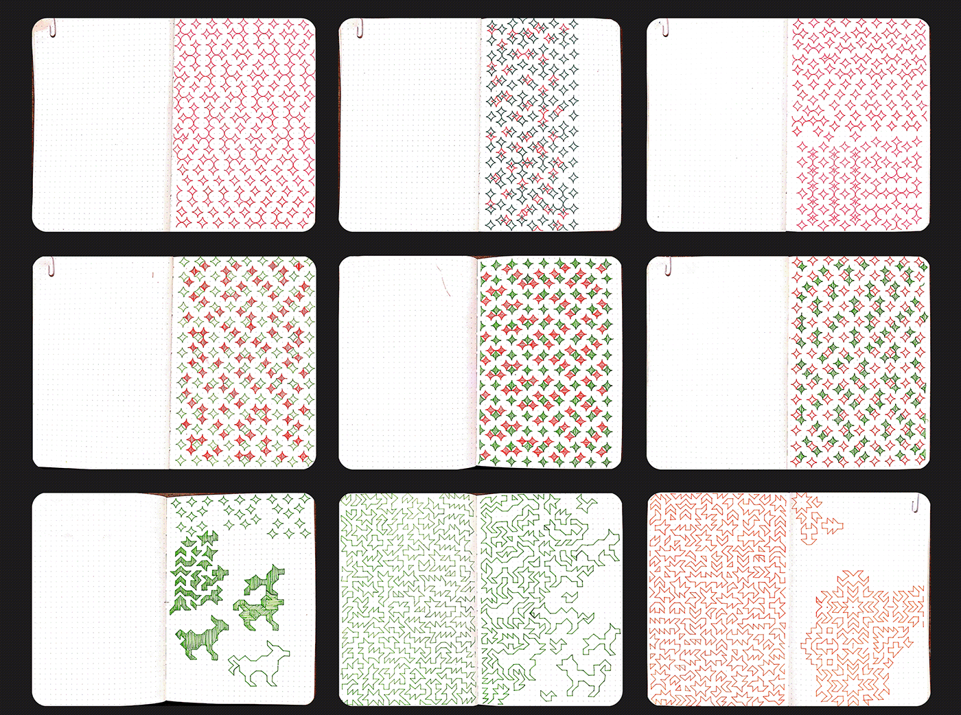 pattern dots geometric tesselation