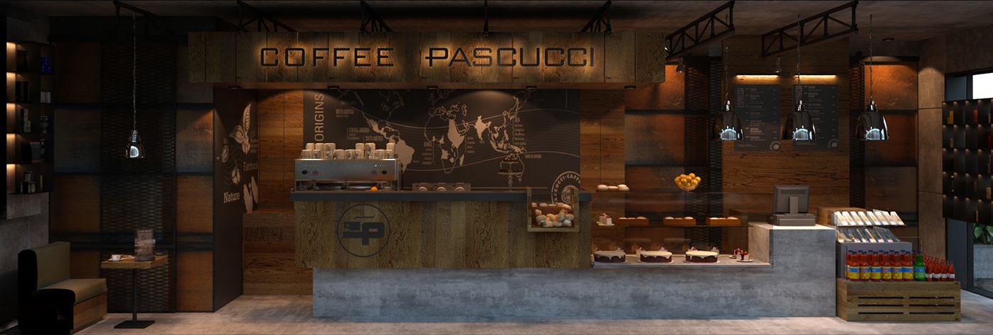 interiordesign industrial coffee shop