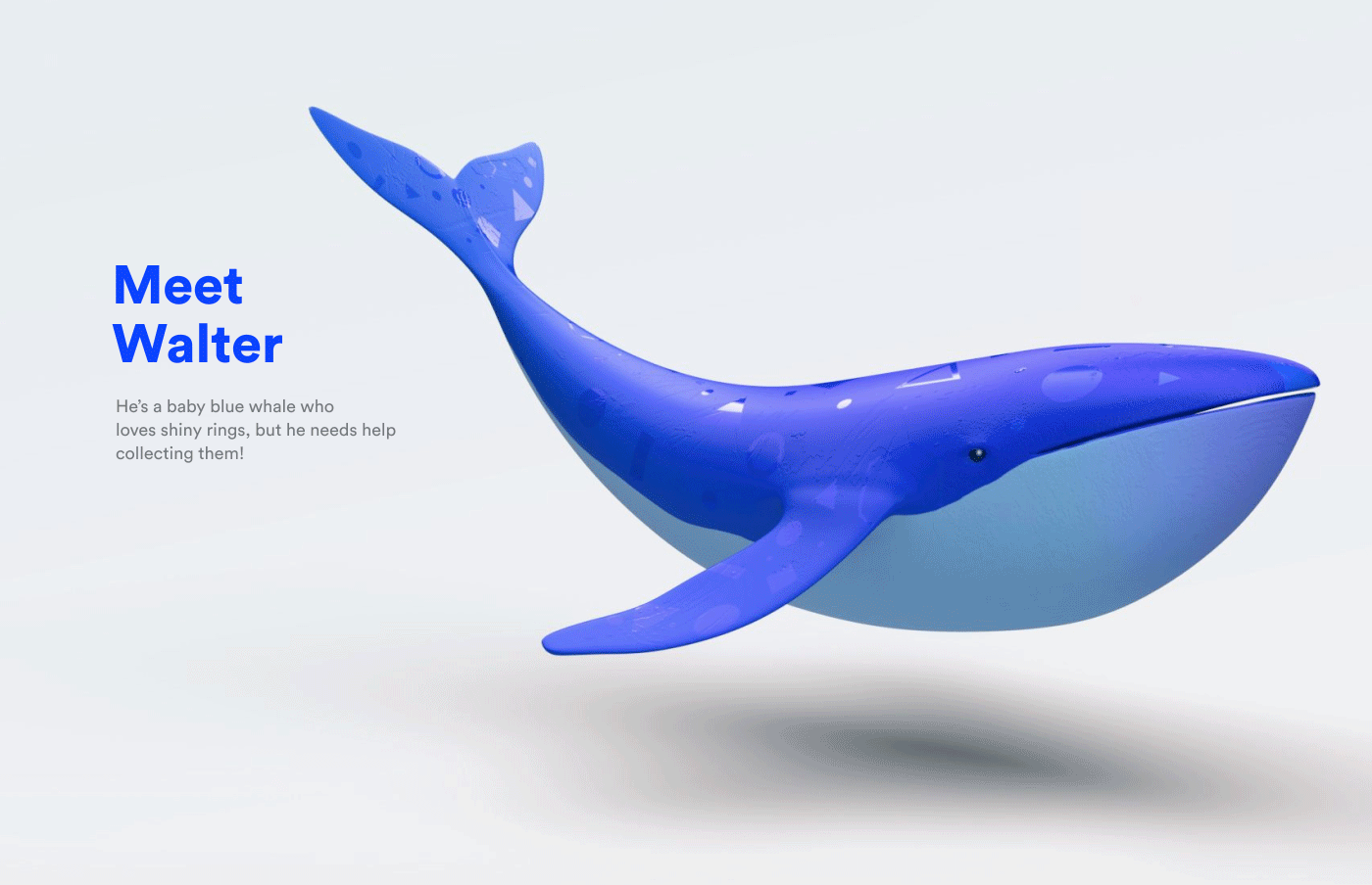 AR 3D cinema 4d Whale adobeawards